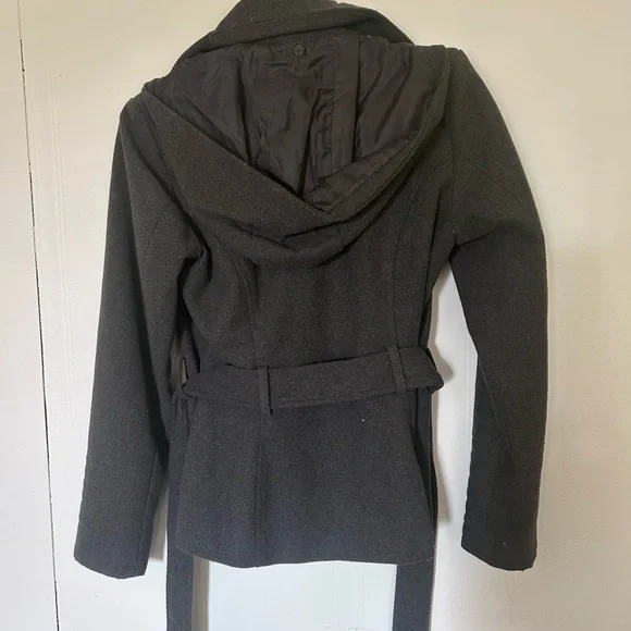 Celebrity Pink Women's gray peacoat - Picture 2 of 2